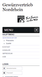 Mobile Screenshot of gewuerzkontor.com