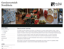 Tablet Screenshot of gewuerzkontor.com